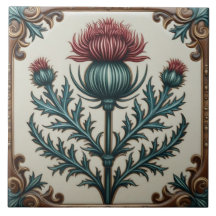 Chardon écossais floral vintage de William Morris