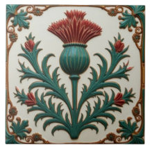 Chardon écossais floral vintage de William Morris