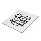 Carreau Charge Your Faith – Christian Inspirational Quote (Côté)