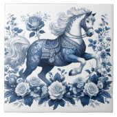 Carreau Chargeur d'indigo : Blossoms in Motion (Devant)