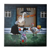 Carreau Chariot d'Halloween ou canards traités (Devant)