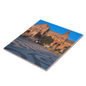 Carreau Chariot tiré à cheval sur la Plaza de Espana à (Côté)