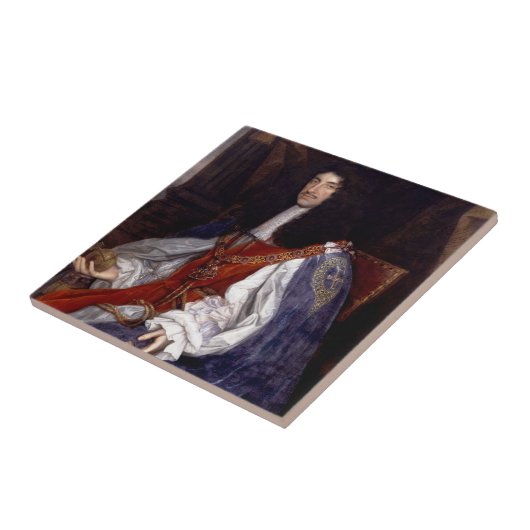 Carreau Charles II de Grande-Bretagne (Côté)