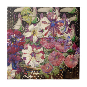 Carreau Charles Rennie Mackintosh - Petunias