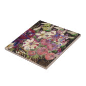 Carreau Charles Rennie Mackintosh - Petunias (Côté)