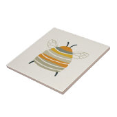 Carreau Charmant abeille miel de style milieu de siècle (Côté)