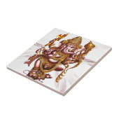 Carreau Charme de bonne chance de seigneur Ganesh (Côté)
