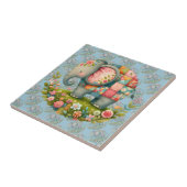 Carreau Charme de Prairie Florale à l'Éléphant Patchwork (Côté)