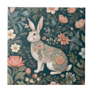Carreau Charme Rabbit William Morris Inspiré Floral