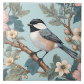 Carreau Charming Chickadee Bird (Devant)