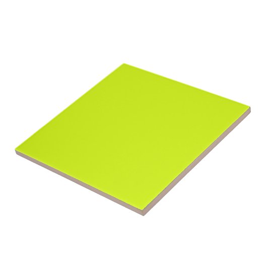 Carreau  Chartreuse Jaune (couleur unie)  (Côté)