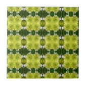 Carreau Chartreuse Vert Abstrait Hydrangea Blooms Motif (Devant)