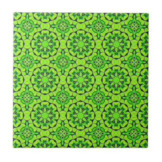 Carreau Chartreuse Vert esthétique Motif de trèfle #9