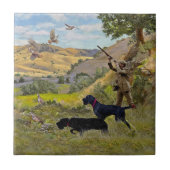 Carreau Chasse à la perdrix de Chukar (Devant)