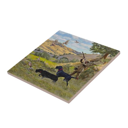 Carreau Chasse à la perdrix de Chukar (Côté)