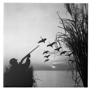 Carreau Chasse de canard d'homme