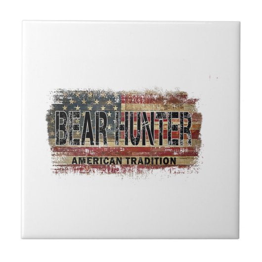 Carreau Chasseur d'ours américain (Devant)