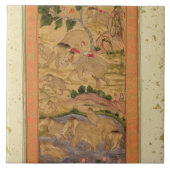 Carreau Chasseurs capturant des éléphants, du grand Clive (Devant)