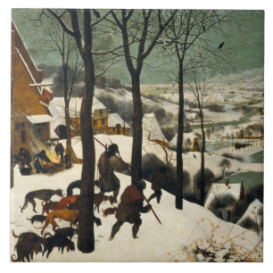 Carreau Chasseurs dans la neige (par Pieter Bruegel l'Anci