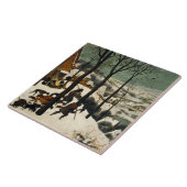 Carreau Chasseurs dans la neige (par Pieter Bruegel l'Anci (Côté)