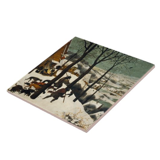 Carreau Chasseurs dans la neige (par Pieter Bruegel l'Anci (Côté)