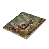 Carreau Chasseuse médiévale (Côté)