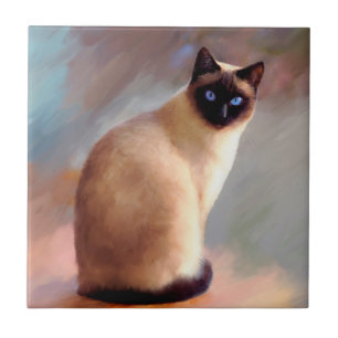 Carreau Chat 613 6x6 siamois