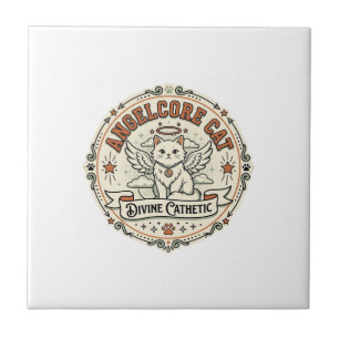 Carreau Chat Angelcore Chat Angelcore Vintage Vector Art S