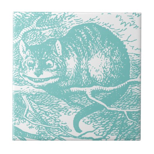 Carreau Chat bleu de Cheshire (Devant)
