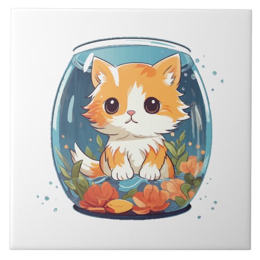 Carreau Chat coupable (Devant)