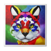 Carreau Chat d'Alexandre petite tuile blanche (Devant)