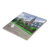 Carreau Chat dans un village de pêche traditionnel (Côté)