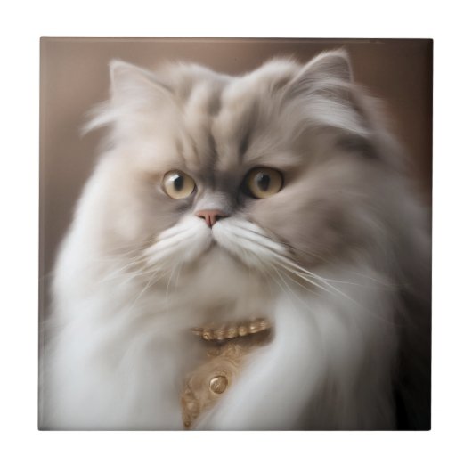 Carreau Chat de beauté persan (Devant)