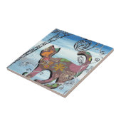 Carreau Chat de jardin d'hiver (Côté)