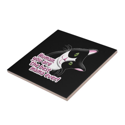 Carreau Chat de la Fête des Mères (Côté)