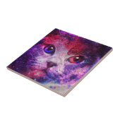 Carreau Chat de la galaxie violette (Côté)
