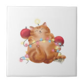 Carreau chat de Noël (Devant)