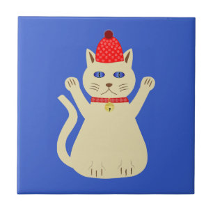 Carreau Chat de Noël mignon