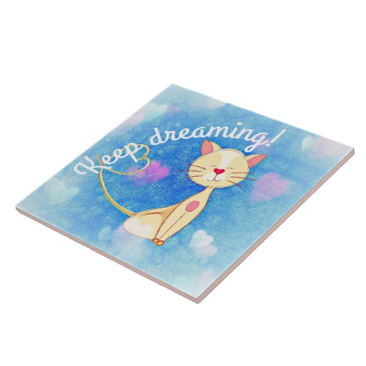 Carreau Chat de rêve (Côté)