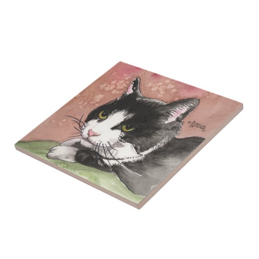 Carreau Chat de smoking (Côté)