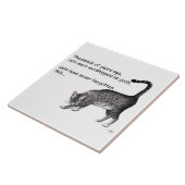 Carreau Chat égyptien Gris Tabby (Côté)