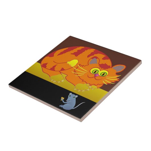 Carreau Chat et souris (Côté)