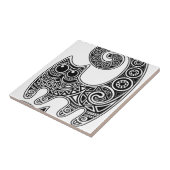 Carreau Chat floral (Côté)