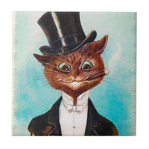 Carreau Chat Gentleman, Louis Wain