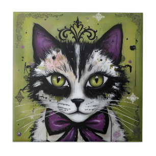 Carreau Chat gothique