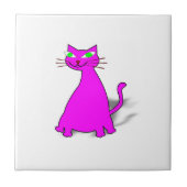 Carreau Chat gras rose (Devant)