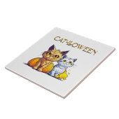 Carreau Chat Halloween (Côté)