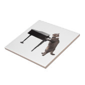 Carreau Chat Jouer Piano (Côté)