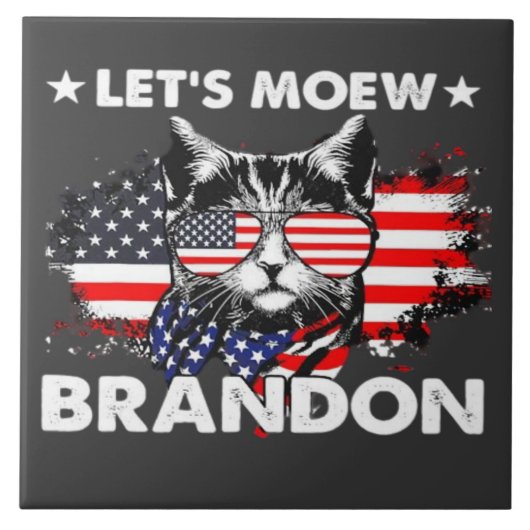 Carreau Chat laisse miauir  (Devant)