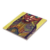 Carreau Chat mosaïque marocaine art abstrait motif kitty (Côté)